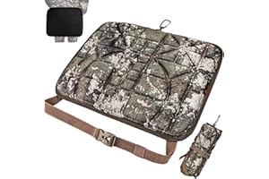 FunVZU Hunting Seat Cushion - Silent Memory Foam Hunting Cushion for Saddle Platform, Lightweight Seat Pad for Outdoor Hunting Accessories