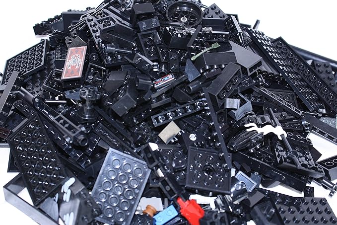 black lego pieces