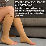 360 Relief Open Toe Compression Socks 15-20 mmHg L/XL Beige 1 Pair view 5