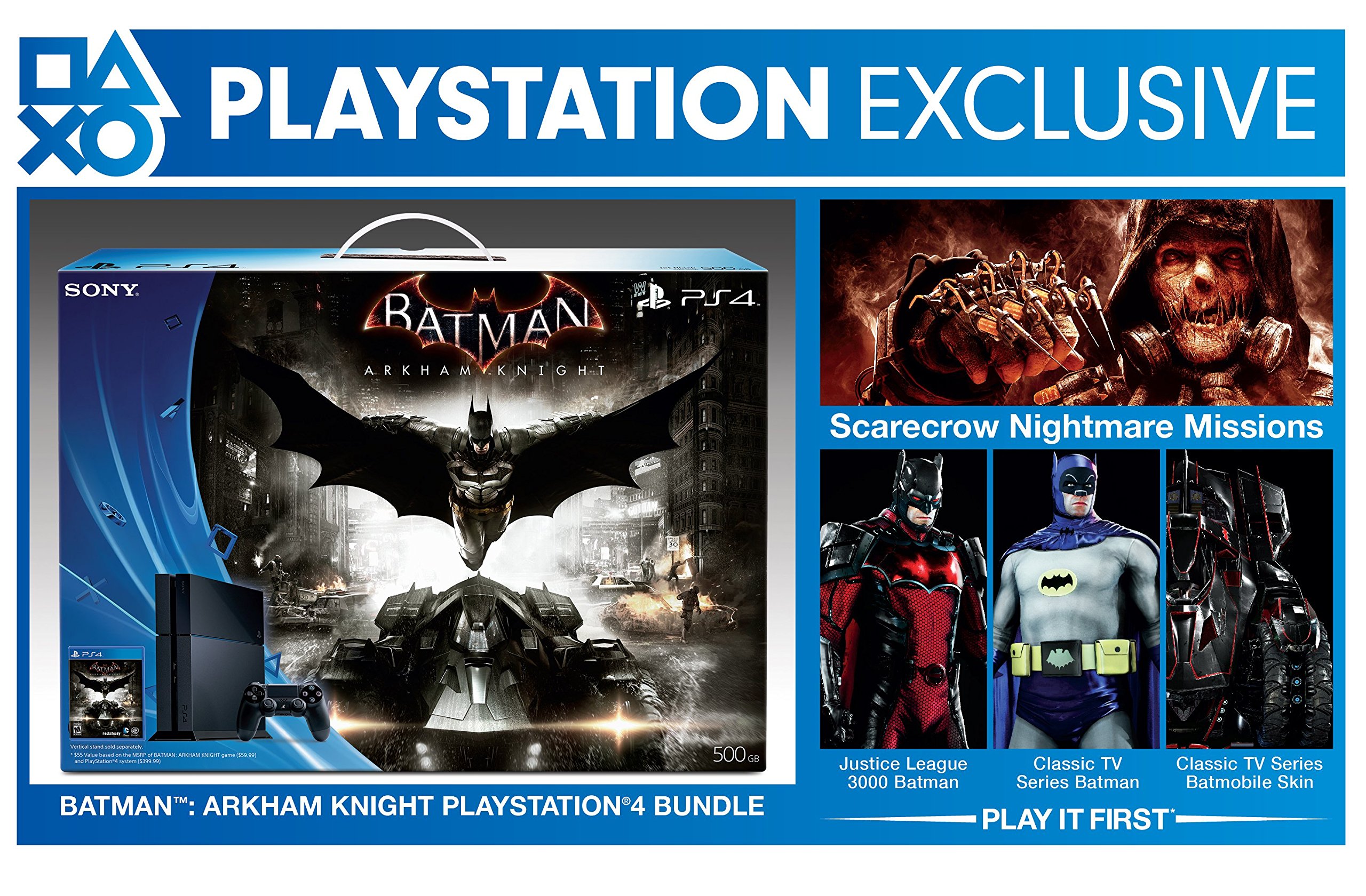 500GB PlayStation 4 Batman Arkham Knight Bundle