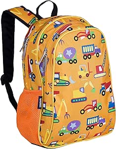 Wildkin 15 Inch Kids Backpack for Boys &amp; Girls, 600-Denier Polyester Backpack for Kids, Features Padded Back &amp; Adjustable Strap, Ideal for School &amp; Travel Backpacks, BPA-free (Under Construction)