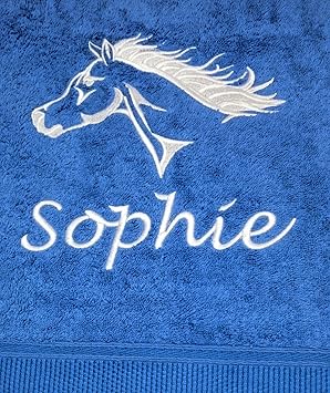 md-design Duschtuch mit Pferde Motiv Pferd und Wunschname Bestickt