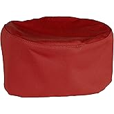 Mercer Culinary M60075WH Skull Cap with No Mesh, Red