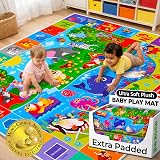 QUOKKA ABC Baby Play Mat 150x112 cm Non-Slip Plush Crawling Floor Rug view 1