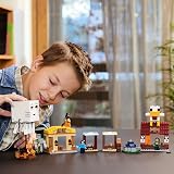 LEGO Minecraft Ghast Balloon Village Attack 21273 with Steve House Minifigs view 9