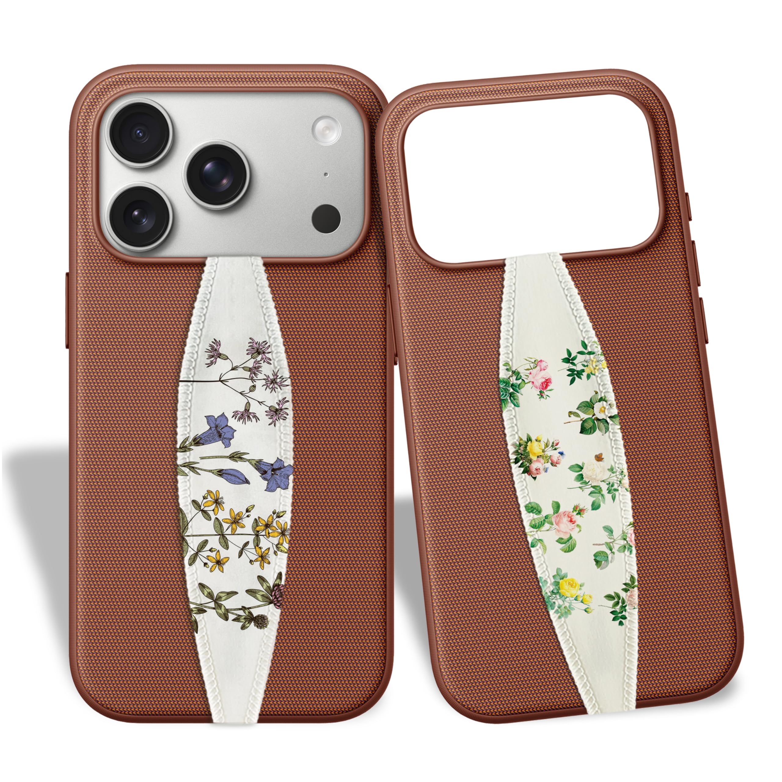 Switchbands Universal Phone Grip Strap - Vintage Garden - Pack of 2, Wireless Charging Compatible, Reversible & Customizable Slim Anti-Drop Phone Grip Holder for iPhone, Samsung & Other Phone Cases