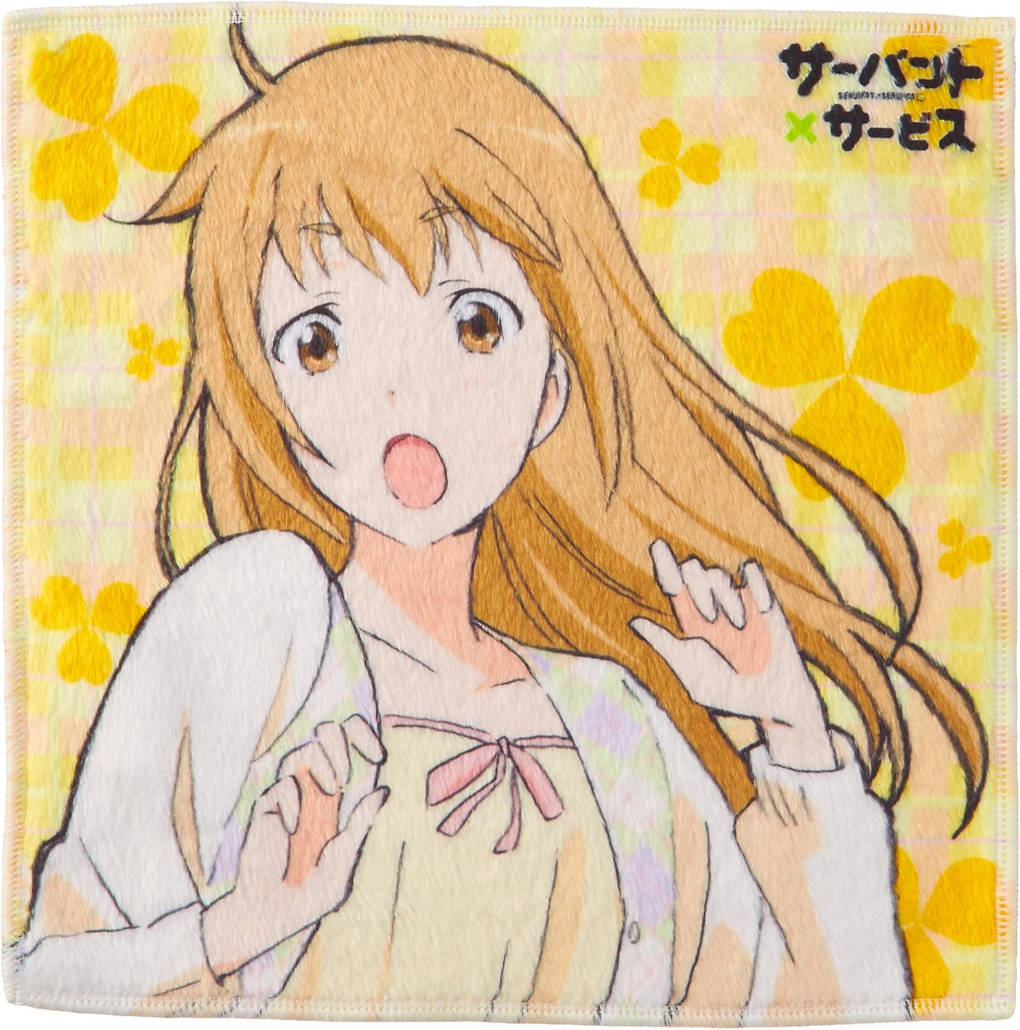 Amazon サーバント サービス もふもふミニタオル 三好紗耶 アニメ 萌えグッズ 通販
