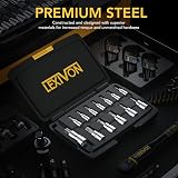LEXIVON Torx Bit Socket Set 13-Piece S2 Alloy Steel LX-143 T8-T60 view 2