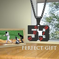 Suweibuke Inspiration Baseball Necklaces Baseball