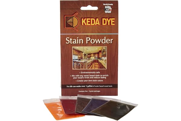 Wood Dye Kit With 5 Colors - Makes 5 Quarts of Stain