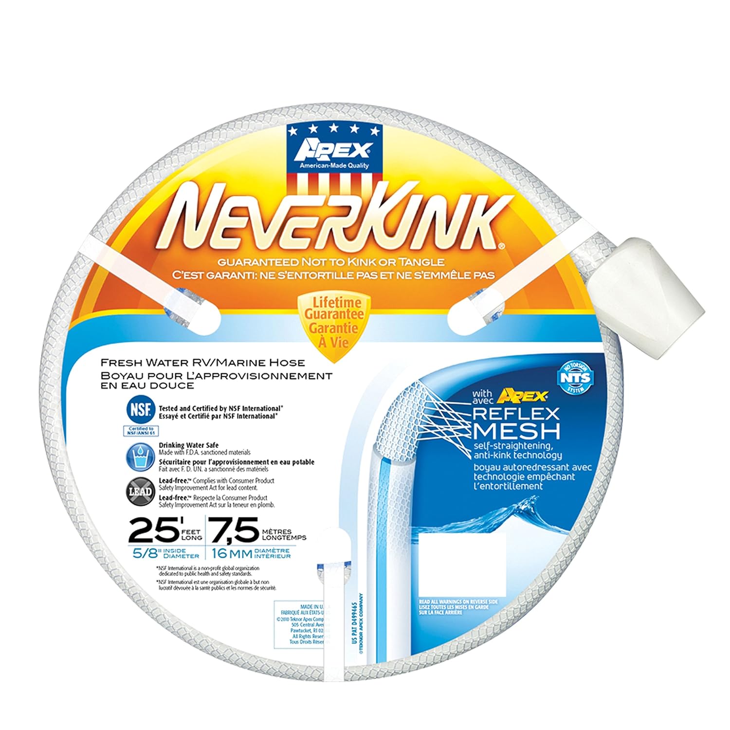 Teknor Apex 8602-25 NeverKink RV/Marine Hose - 5/8" x 25'