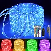 Ollny Color Changing Rope Lights Outdoor, 33FT 100LED String Lights | 18 Colors, Remote, Timer, Dimmable 8 Lighting Modes Waterproof Rope Lights for Patio, Bedroom Holiday Decorations