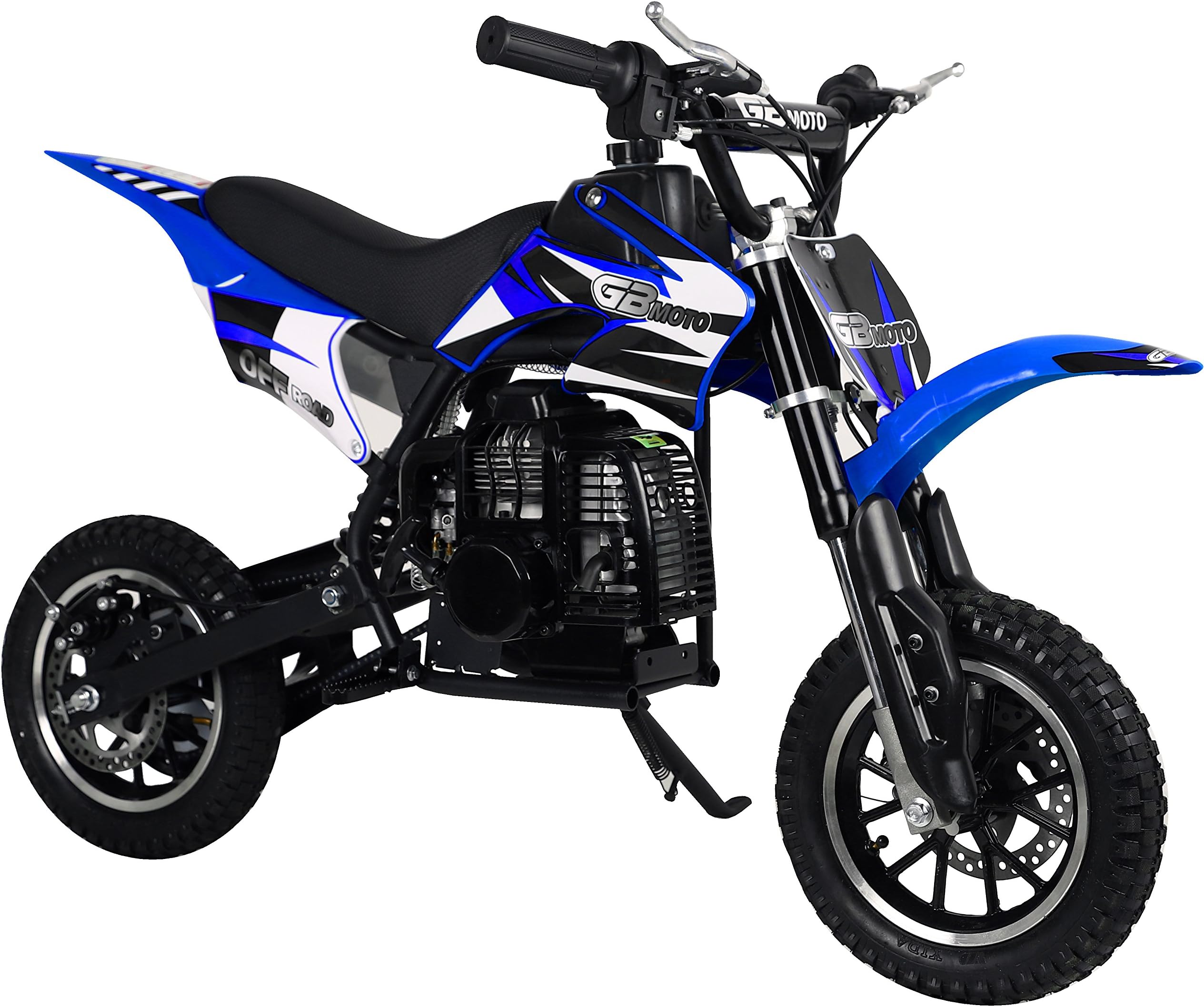 KidsFunWorld 49CC 2-Stroke Gas Power Mini Pocket Dirt Bike (Blue)