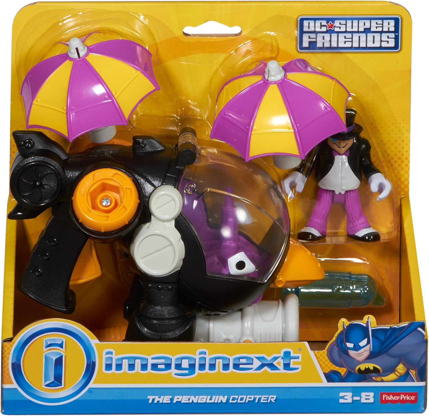 imaginext penguin helicopter