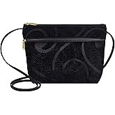 Danny K. Women's Tapestry Zipper Purse Crossbody Handbag, Adjustable Cord, Handmade in USA