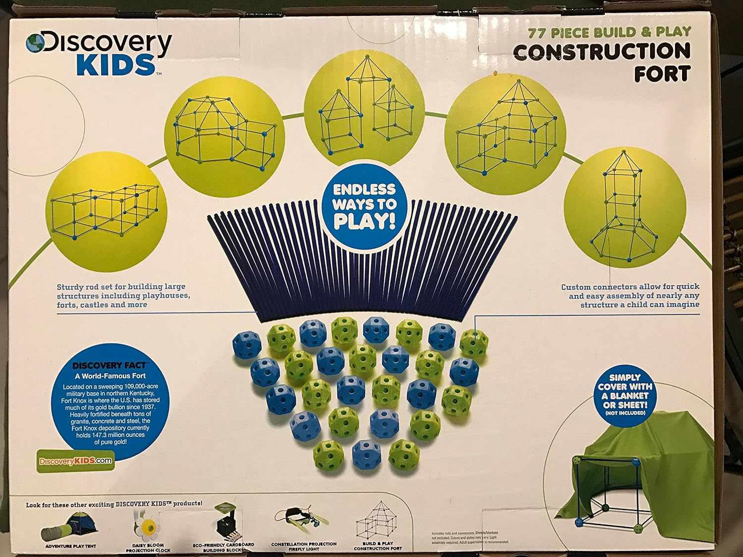 discovery kids build & play construction fort
