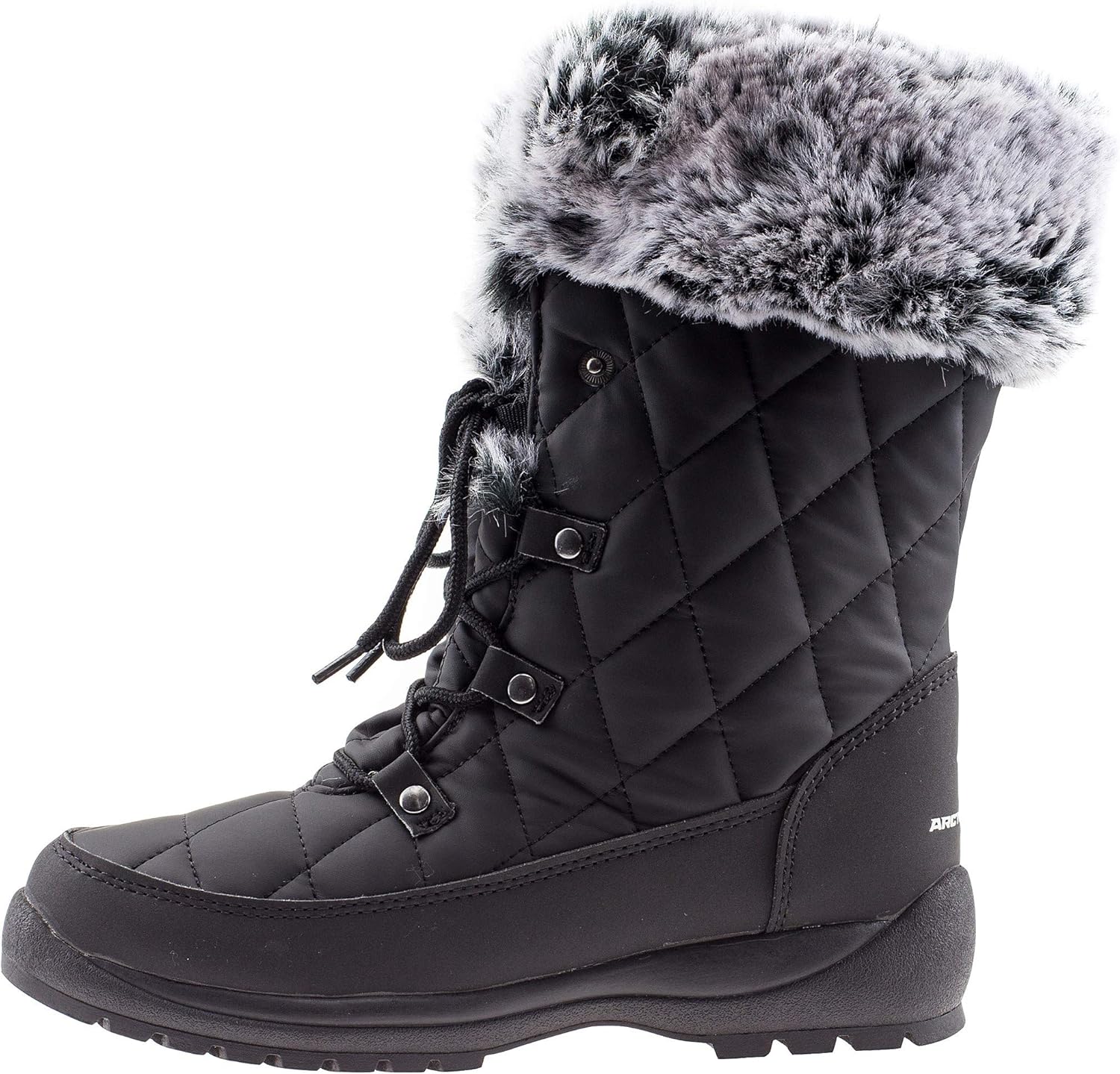 | ArcticShield Women's Anna Warm Waterproof Insulated Comfortable Memory Foam Fur Winter Snow Boots | Snow Boots