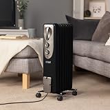 Russell Hobbs 1500W Oil Filled Radiator 7 Fin Heater Black view 4