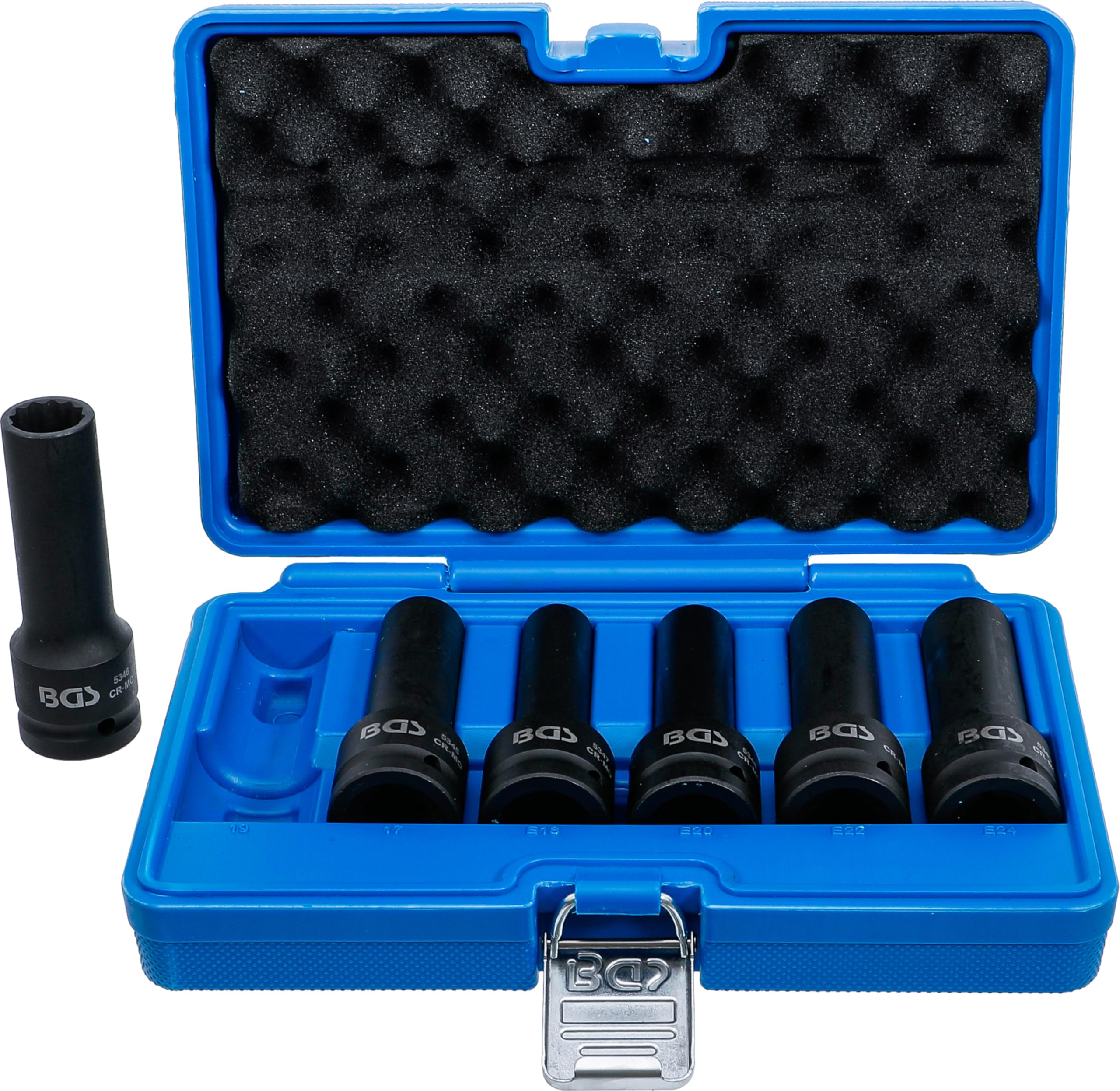 BGS 5250 | Impact Socket Set E-Type, 12-point | 20 mm (3/4") Drive | 6 pcs.