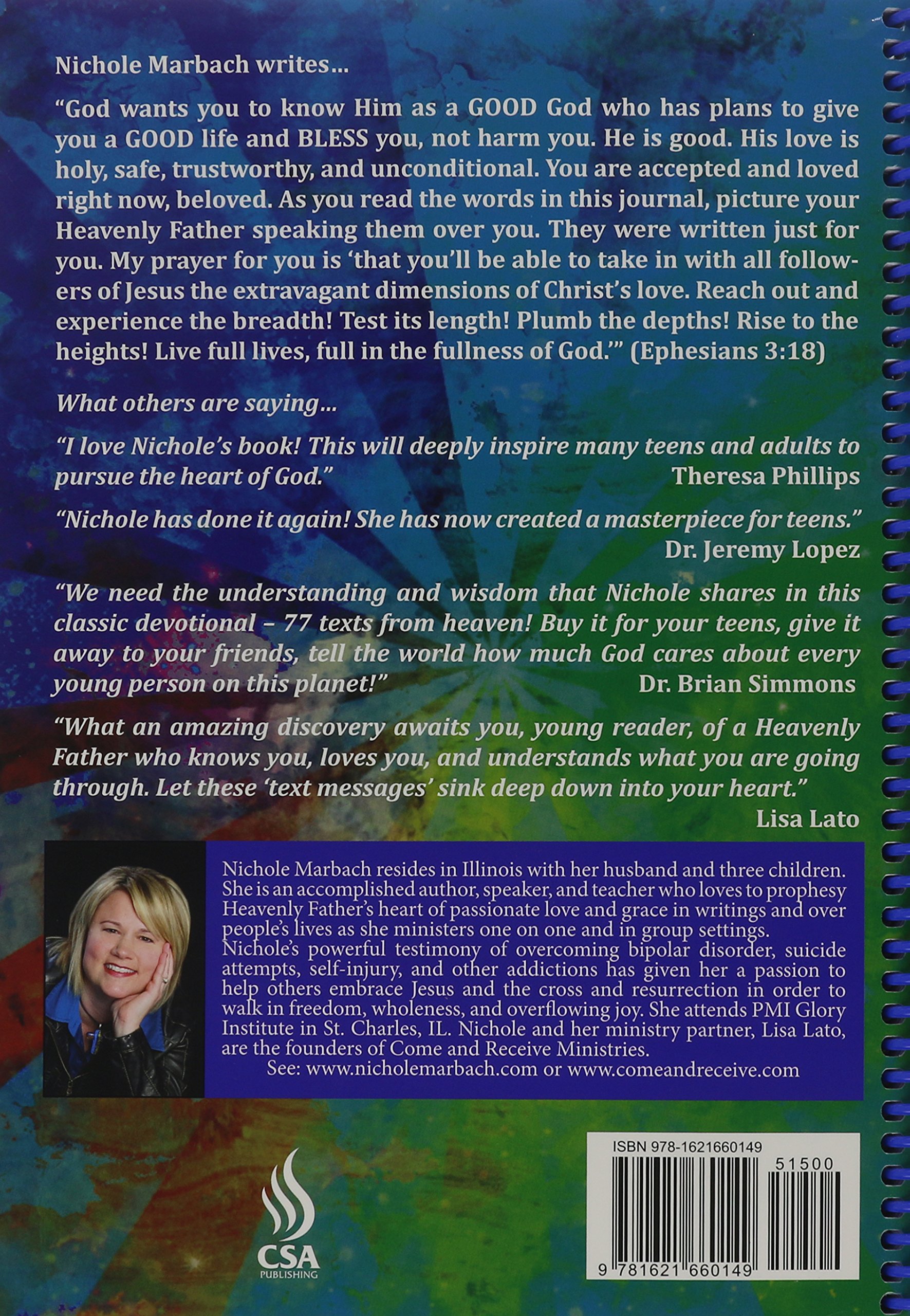 77 Texts From Heaven Teen Devotional Journal Nichole - 