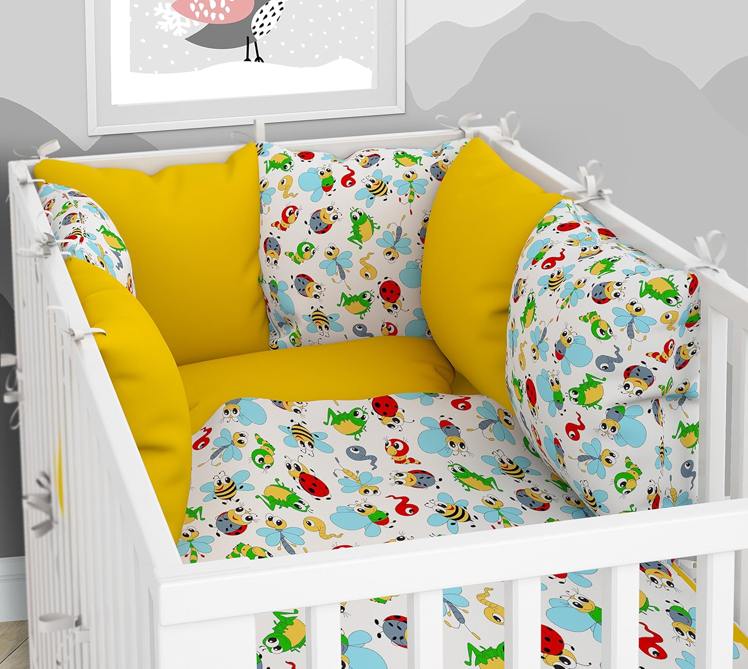 Tour De Lit Six Coussins En Velours Pour Lit Bebe 70 X 140 Cm La Chambre De Bebe Matelas Et Linge De Lit Centroarco Com