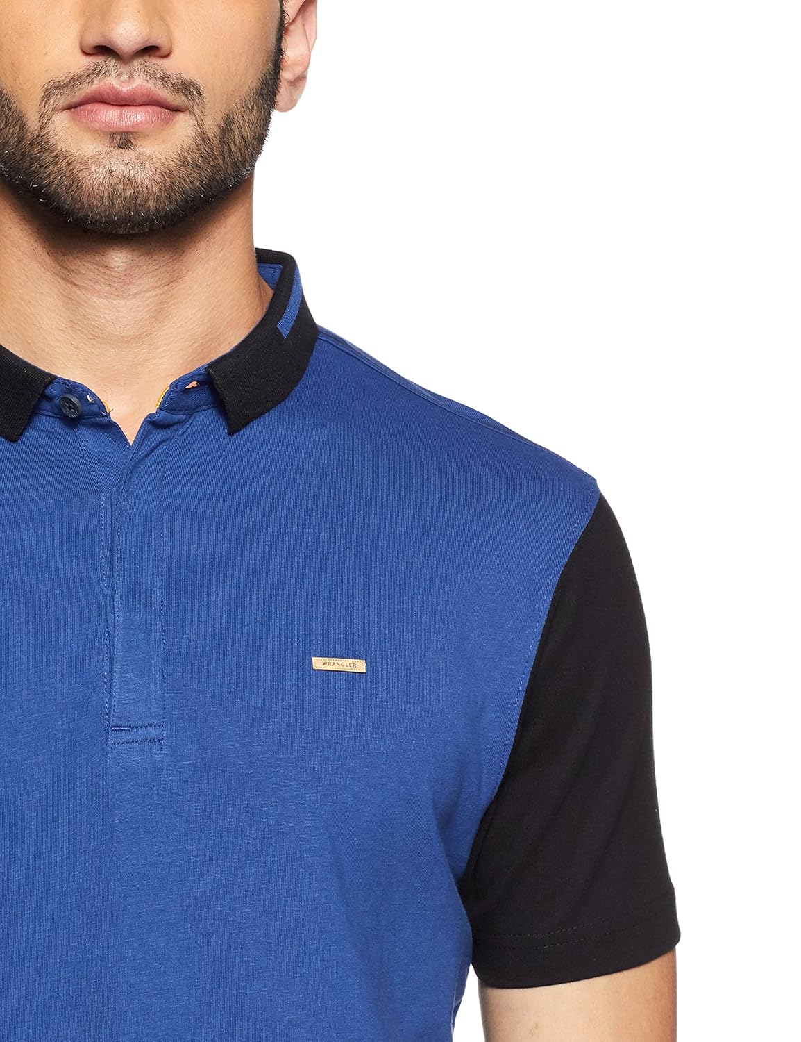 wrangler men's solid regular fit polo