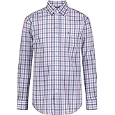 Izod Boys Long Sleeve Plaid Button-Down Dress Shirt