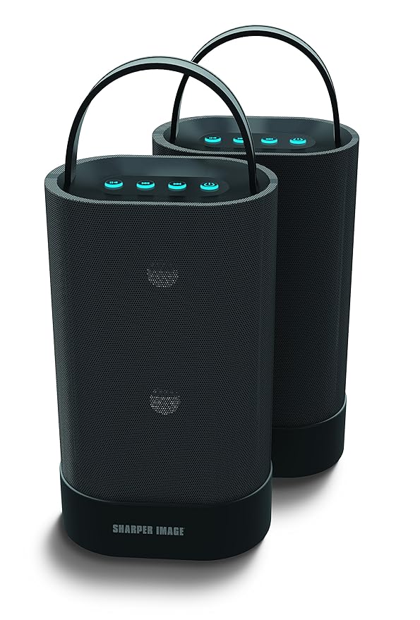 Sharper Image SBT6152BK Two Wireless Bluetooth 4.0