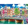 RoseArt - Kodak Premium - Colorful Waterfront Buildings, Amsterdam - 1000 Piece Jigsaw Puzzle for Adults