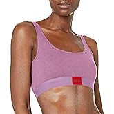 HUGO Women's Square Logo Cotton Bralette