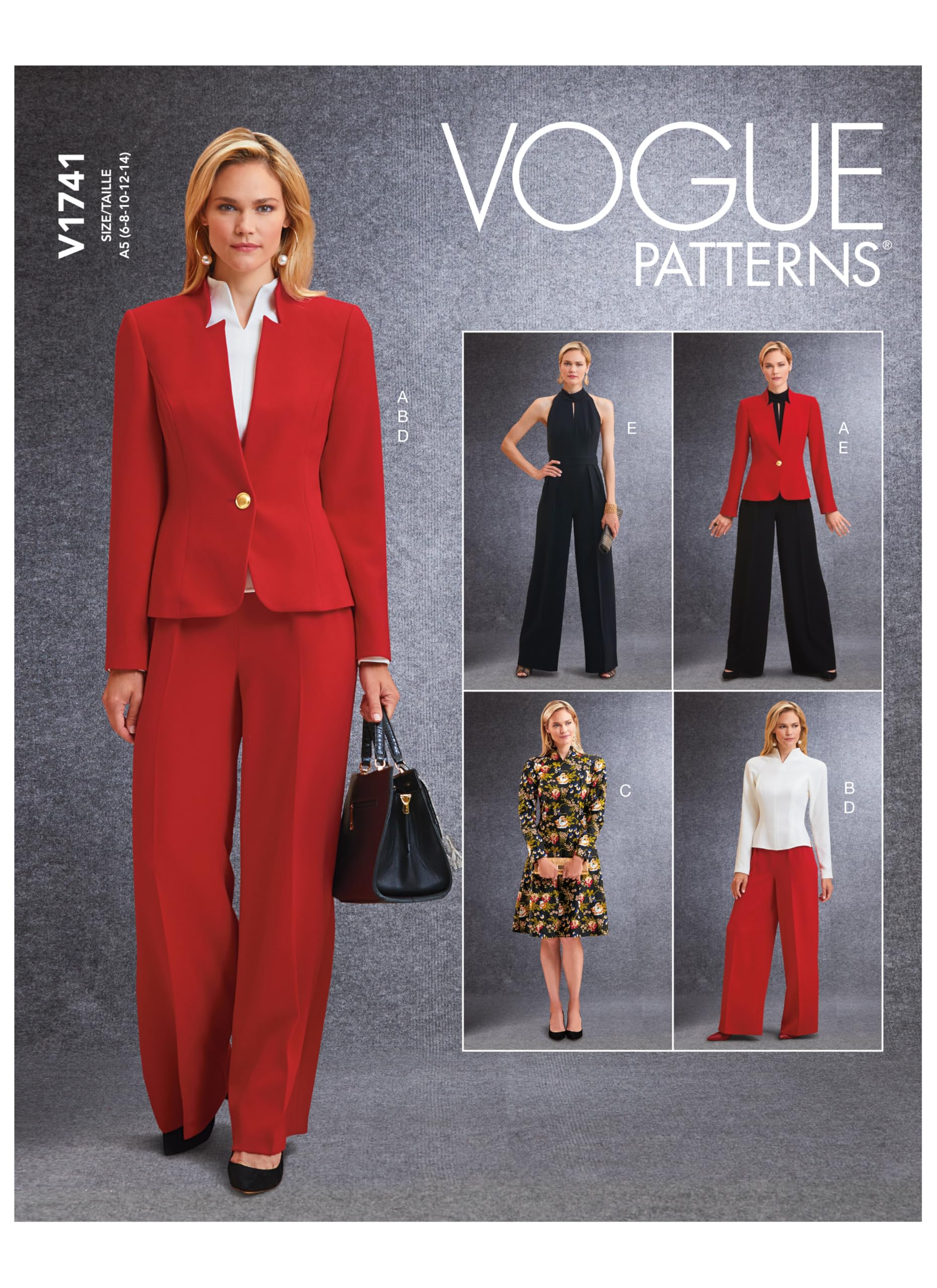 Vogue Patterns V1741E5 Misses Sportswear, White