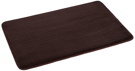 AmazonBasics Badematte aus Memoryschaum, 46 x 71 cm, Dunkelbraun