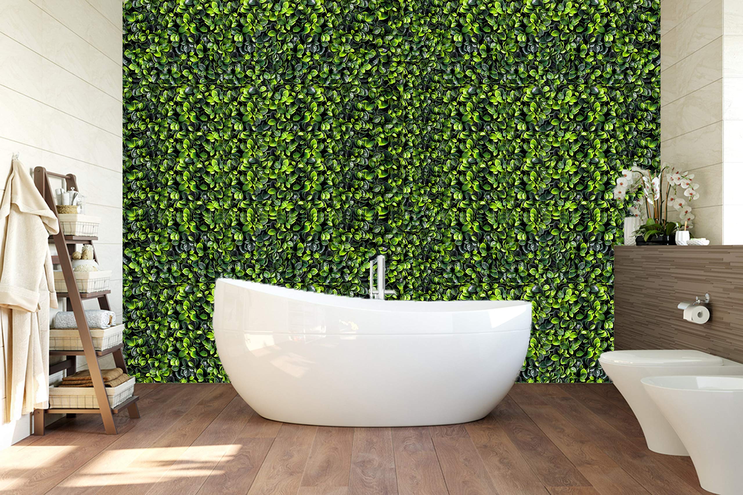 Konark Designer Wallpapers Artificial Grass Wall Panels And Grass Leaf And Flower Design Green 1 Piece Buy Online In Guernsey At Guernsey Desertcart Com Productid 78414497