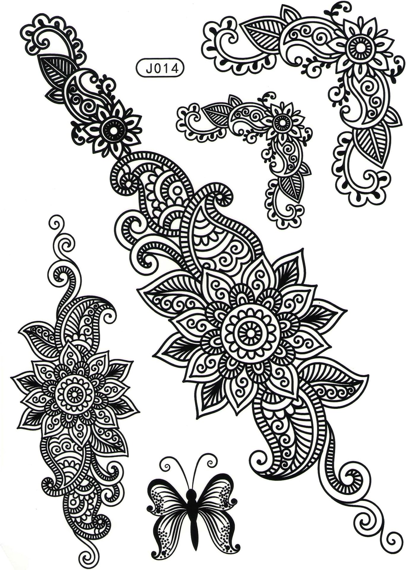 Temporary tattoo black