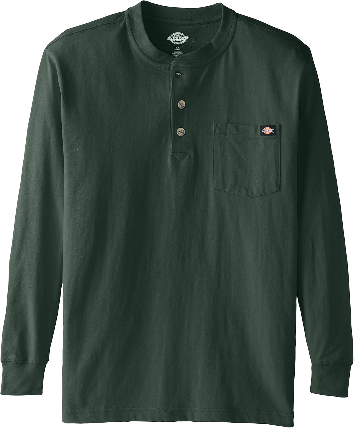 Dickies Men's Long Sleeve Heavyweight Henley at  Men’s Clothing store: Henley Shirts