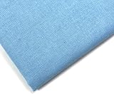 M & J Plain Sky Blue 100% Cotton Fabric 60 Inch Wide 1 Metre