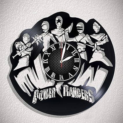 Amazon Com Power Rangers Wall Art Vinyl Wall Clock Art Gift