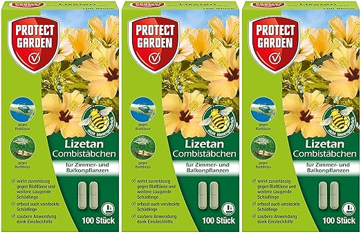 PROTECT GARDEN Lizetan Combistäbchen für Zimmer- und Balkonpflanzen 300 Stück