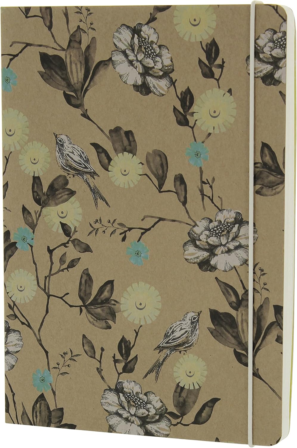 Go Stationery Woodland Kraft A5 Birds and Butterflies Notebook