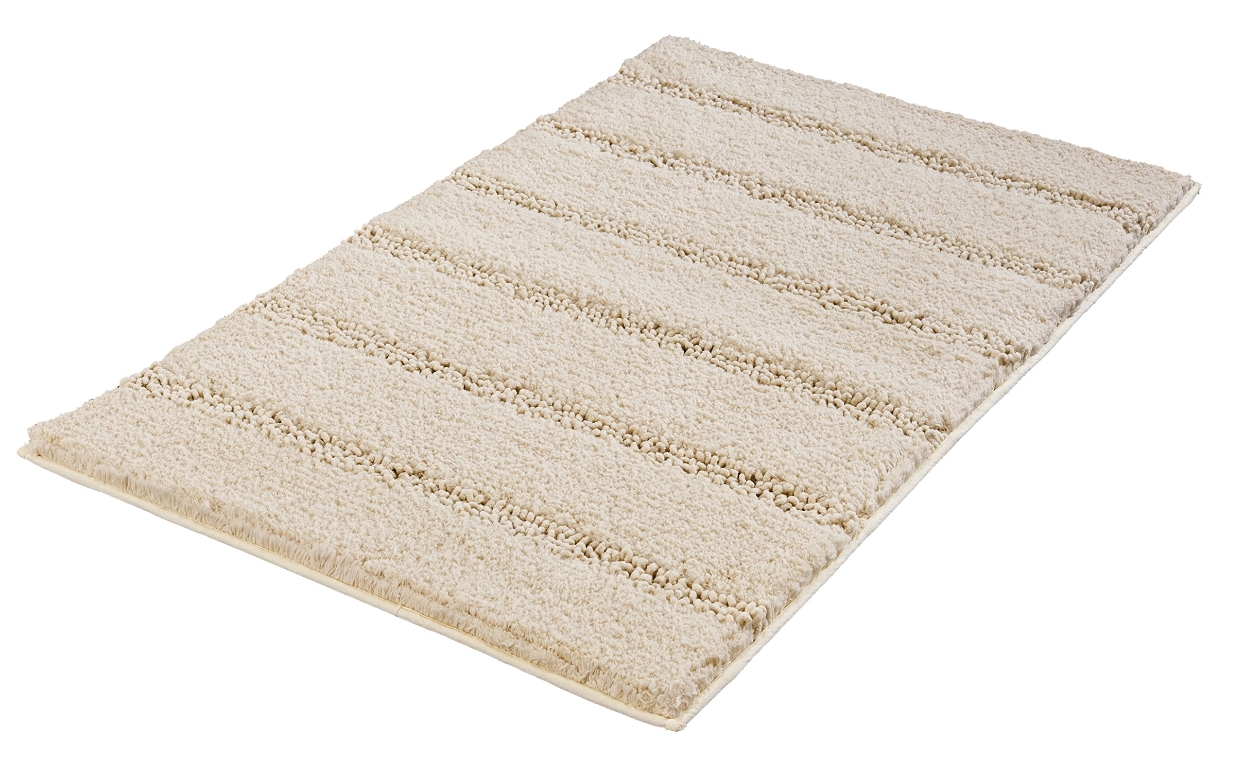 Kleine Wolke "Monrovia Bath Rug, Polyester, Beige, 60 x 100 x 2.5 cm