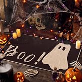 Artoid Mode Ghost Boo Doormat 17x29 Inch | Halloween Holiday Home Decor Low-Profile Floor Mat Switch Mat for Indoor Outdoor