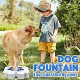 BACOENG Outdoor Dog Water Fountain Toy Sturdy Metal Brass Valve Blue view 5