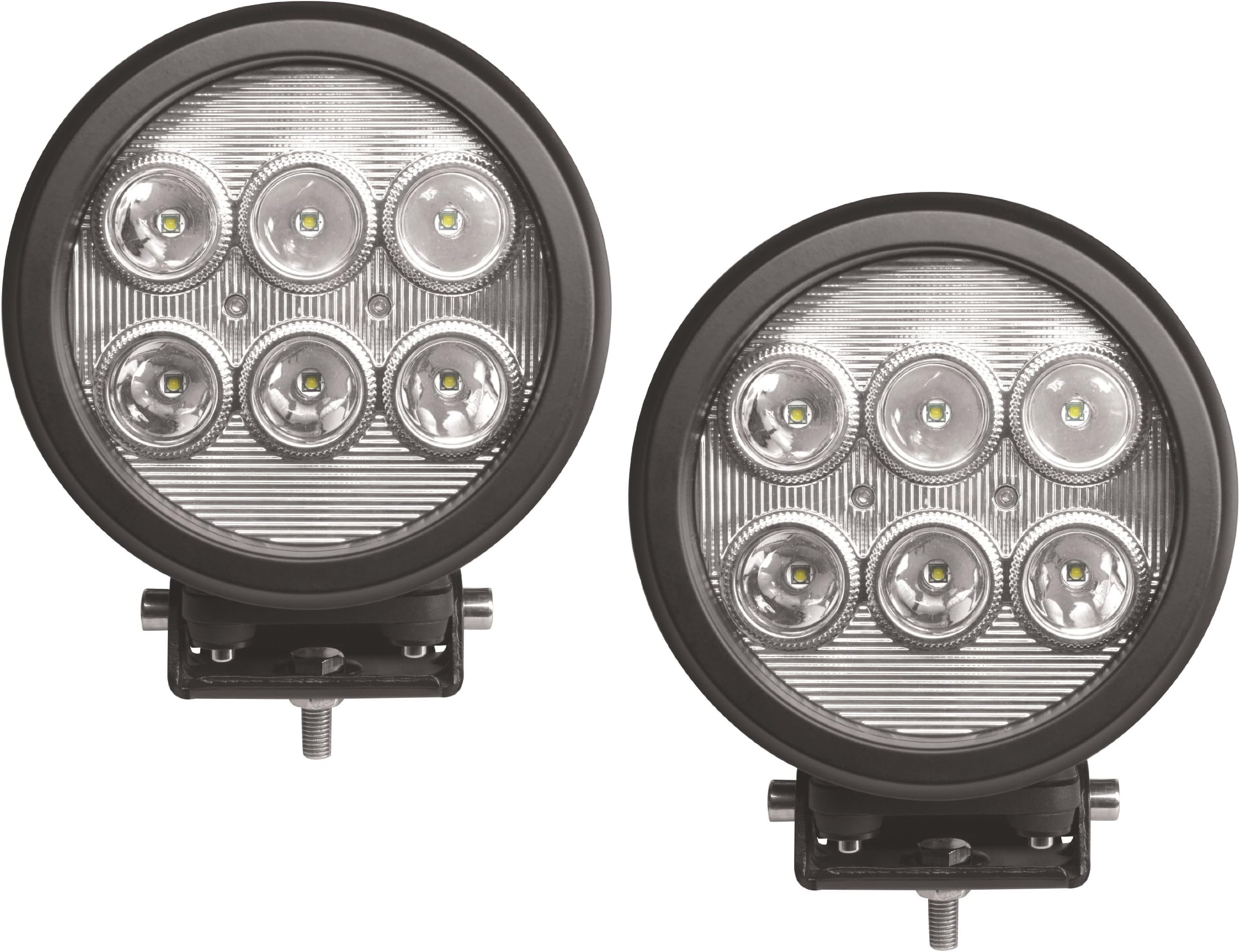 60W CREE LED Work Light High Power Worklight ATV 4x4 Jeep Boat Tractor Trailer Replace HID HeadLight Polaris Razor Off Road 4x4 Jeep Yamaha Rhino Spot Driving Light Beam 6000 Lumen 7" (package of 2)