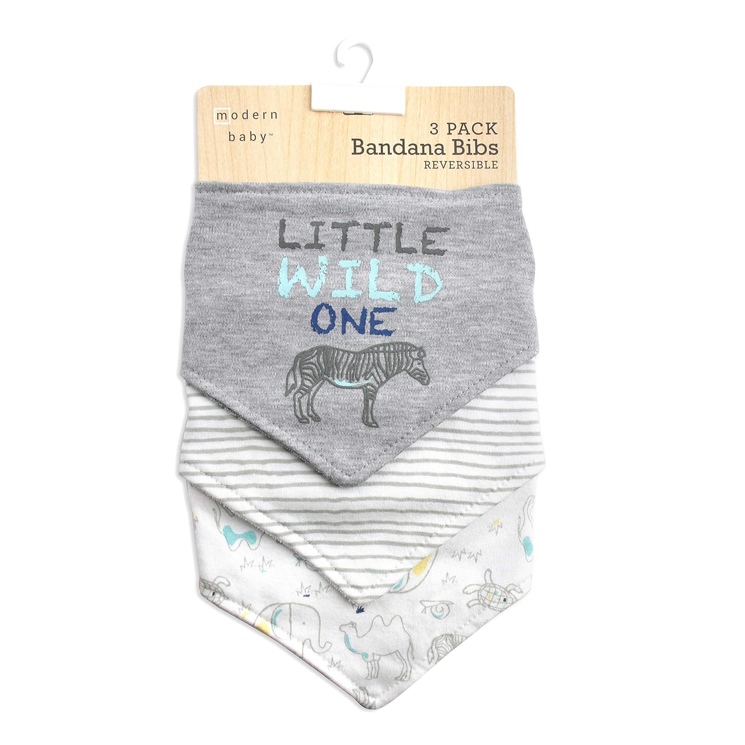 modern baby reversible bandana bibs