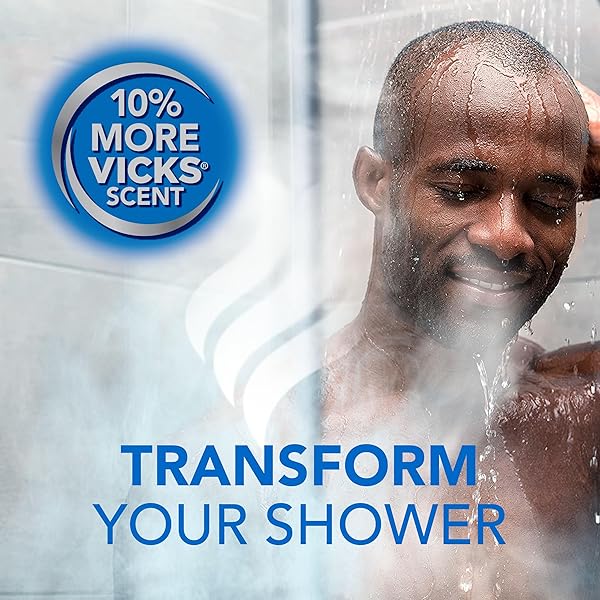 VICKS, VAPOSHOWER PLUS, SHOWER STEAMERS, EUCALYPTUS SHOWER STEAMER & MENTHOL SCENT, CLEAN DISSOLVING VAPOR SHOWER TABLETS, AROMATHERAPY SHOWER STEAMER & SHOWER BOMBS, 12 COUNT