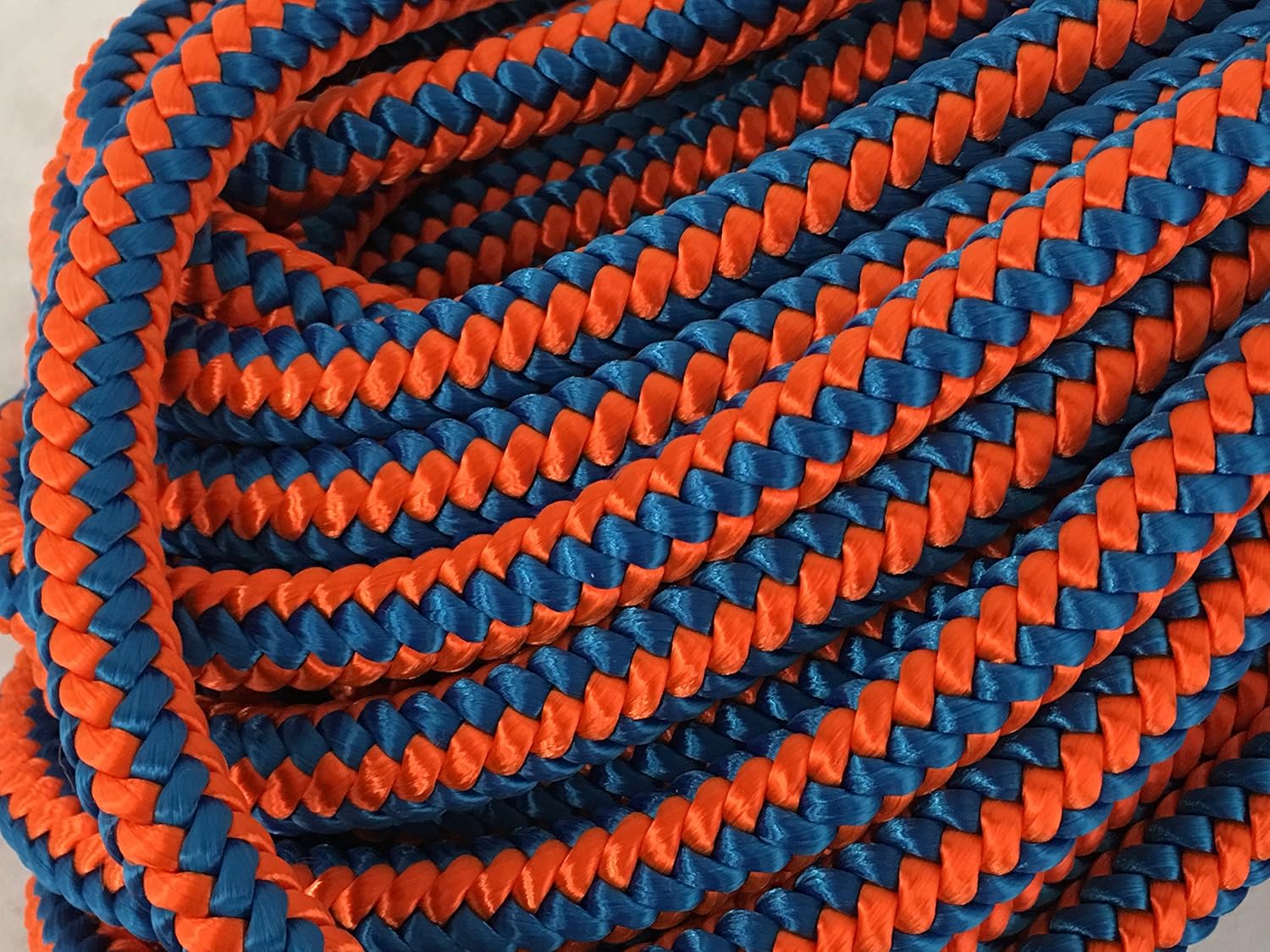 Blue ox rope 12 strand polyester arborist climbing 1/2 inch, 100 ft