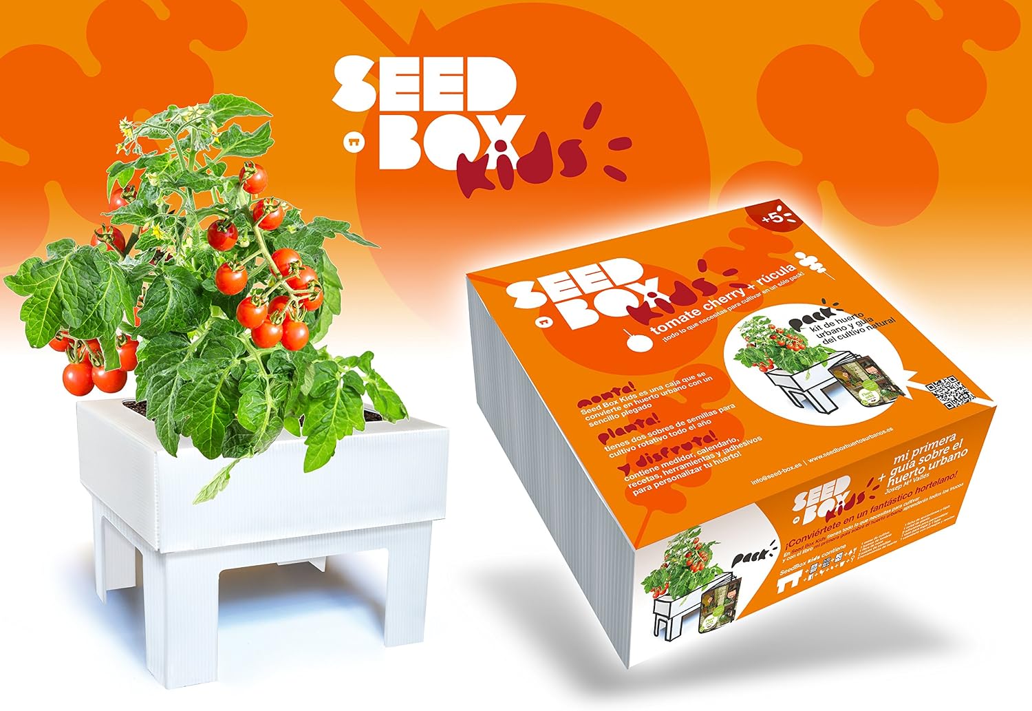 SeedBox Kids - Huerto Urbano para niños, Color Naranja: Amazon.es ...
