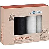 Mettler Metrosene 4 Set Black and White Thread spools
