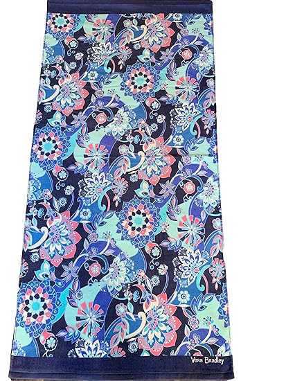 Vera Bradley Beach Towel Lotus Flower Swirl