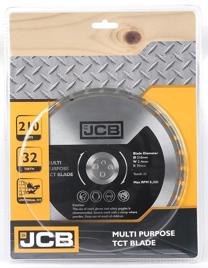 JCB Multi Purpose Blade 32T TCT Blade (Dia)210mm Bore 30mm Amazon.co.uk DIY & Tools